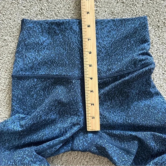 Lululemon Wunder Under High Rise Crop Blue Mineral Deposit Lunar Eclipse Royal 2 - Picture 7 of 8